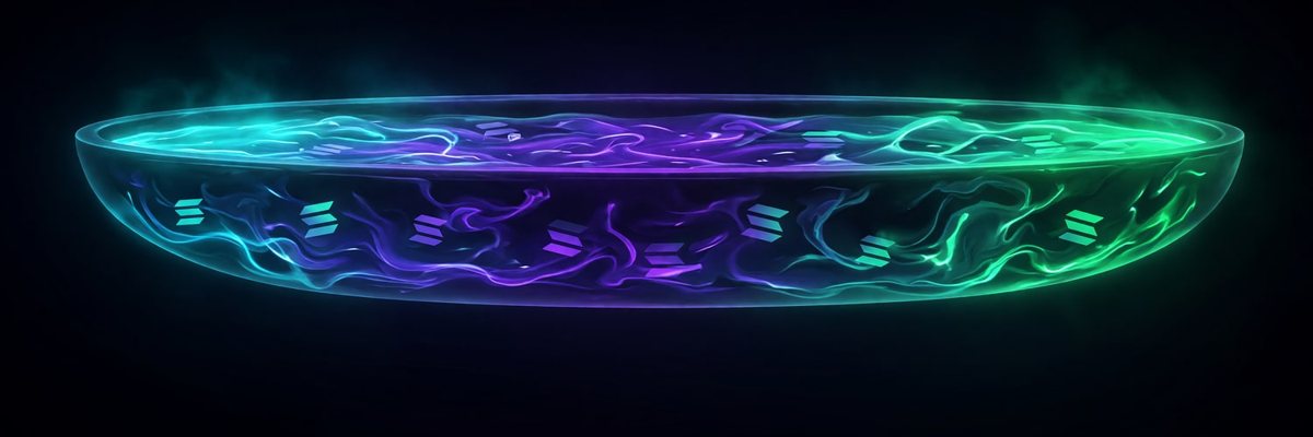 Neon Vault Horizon: header banner generated for @PotBot_sol